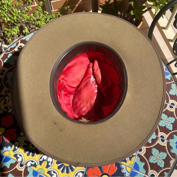 Akubra Cooper Pedy Santone Kangaroo Tail Band Hat Size 58 - Picture 6 of 7